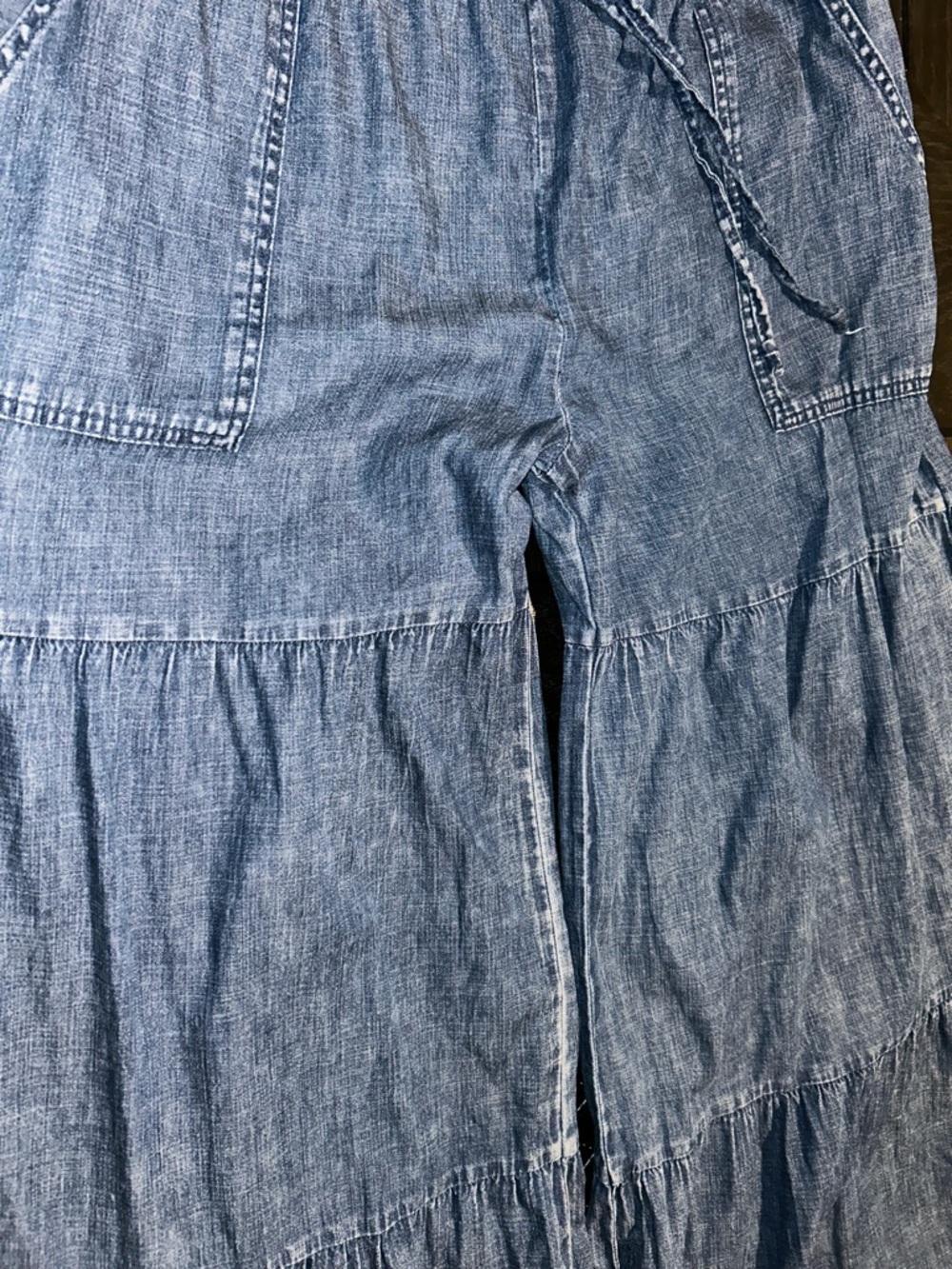 Billy T Fancy Cotton Blend Tiered Pants - Picture 5 of 13